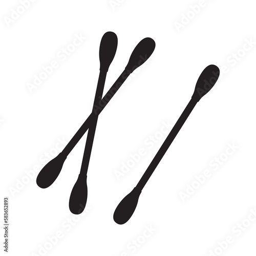 Cotton swabs icon.