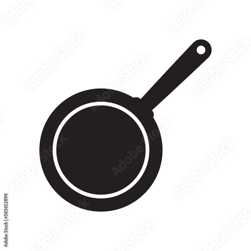 Frying pan icon. Frying pan vector signs.