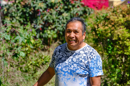 portrait of a latin american-looking man from bolivia