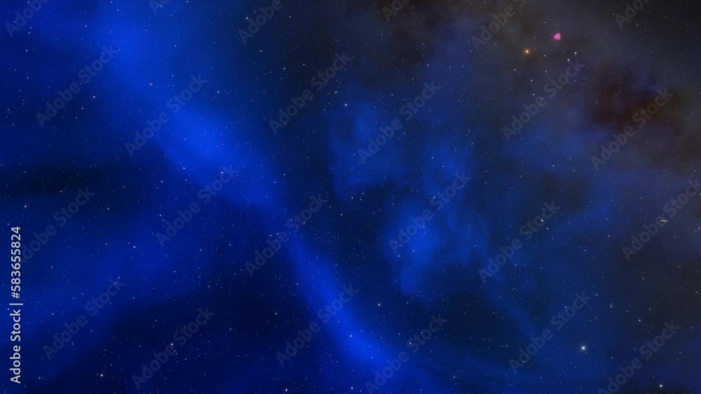 Traveling through space nebula and star fields in deep space. 3D animation
Traveling through space nebula and star fields in deep space. 3D animation