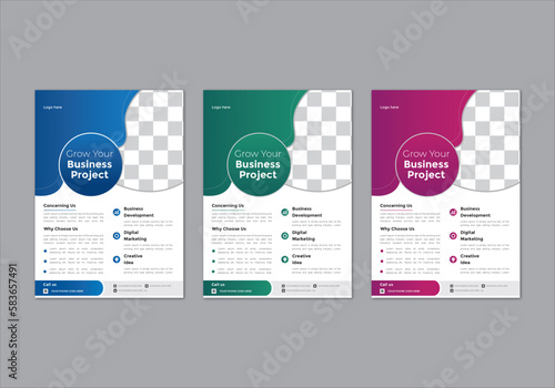 modern trend professional business flyer design corporate 
