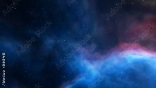 red-violet nebula in outer space  horsehead nebula  unusual colorful nebula in a distant galaxy  red nebula 3d render 