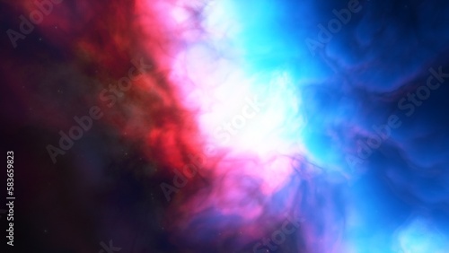 red-violet nebula in outer space, horsehead nebula, unusual colorful nebula in a distant galaxy, red nebula 3d render 