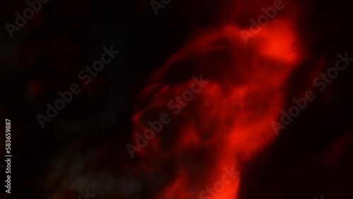 bright nebula, nebula in space, majestic red-purple nebula, beautiful space background 3D render 