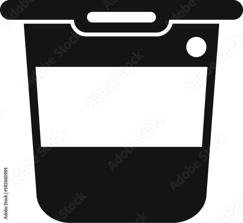 Yogurt icon simple vector. Food protein. Fat vitamin