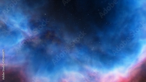 Space nebula, for use with projects on science, research, and education. Illustration 