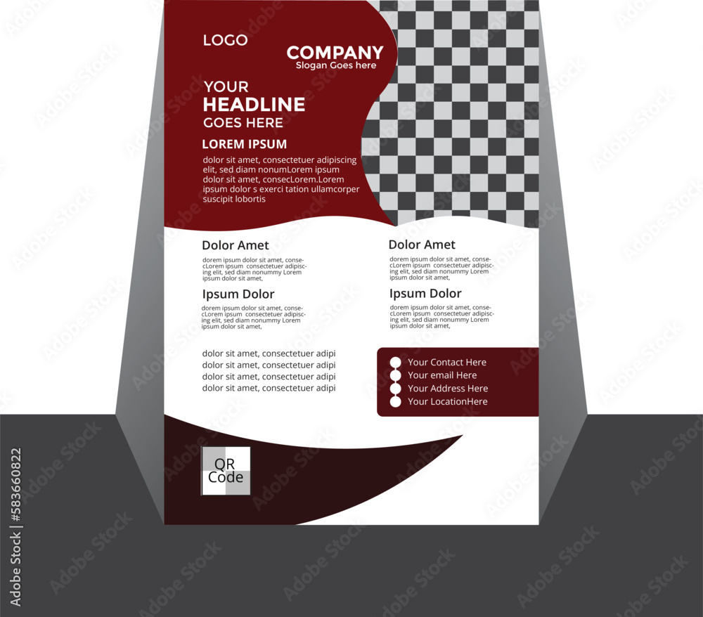 Brochure design  flyer in A4.cover modern layout, annual report, magazine cover template.