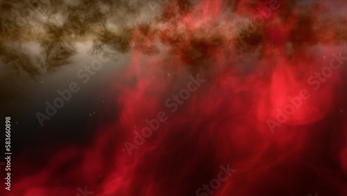 bright nebula, nebula in space, majestic red-purple nebula, beautiful space background 3D render 