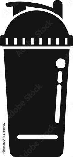 Protein shaker icon simple vector. Food nutrition. Grain energy