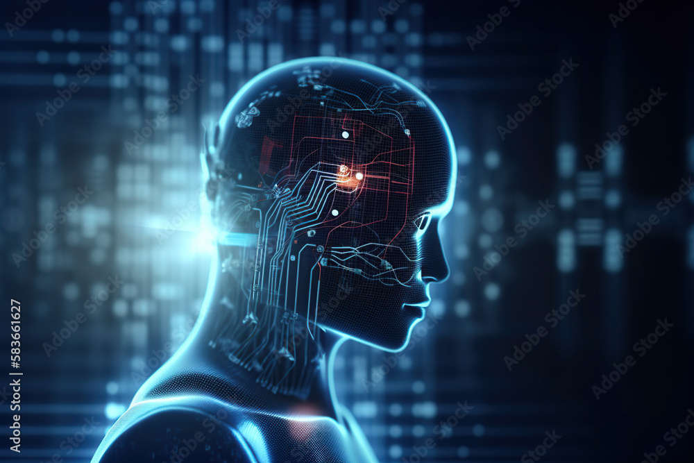 Obraz premium A Smarter Way to Stay Safe: AI-Powered Security - Generative AI 