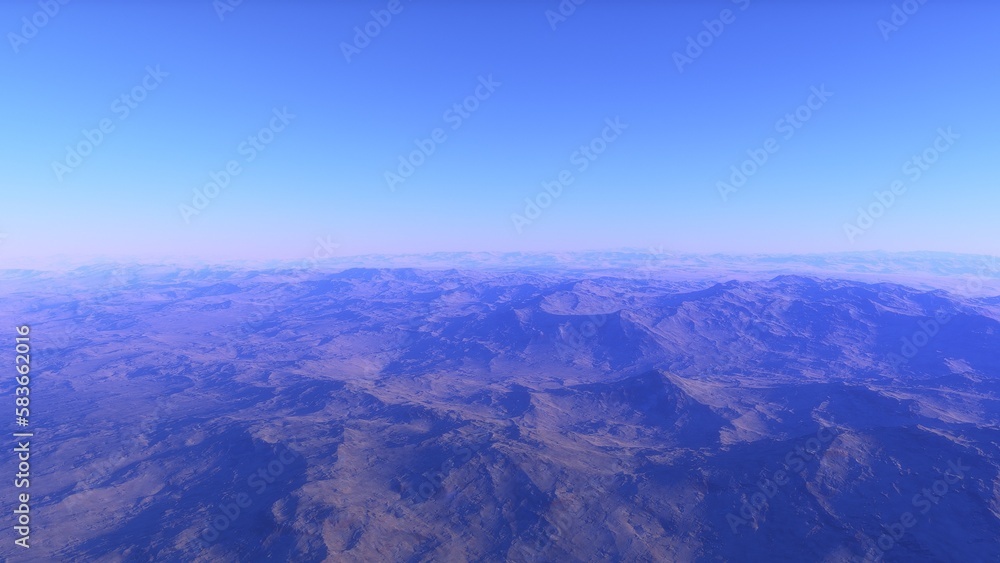 3D fictional space scene
3D fictional space scene