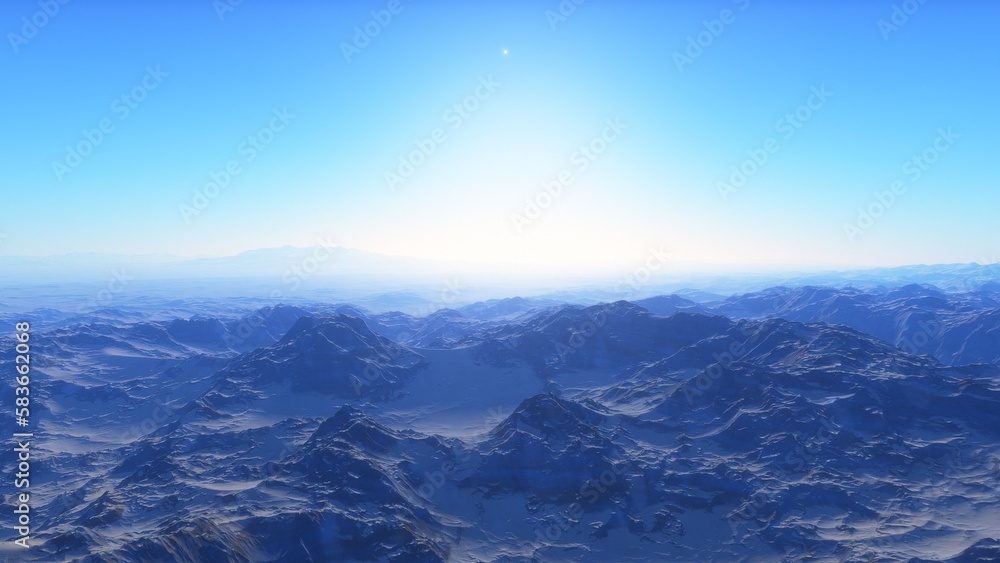 3D fictional space scene
3D fictional space scene