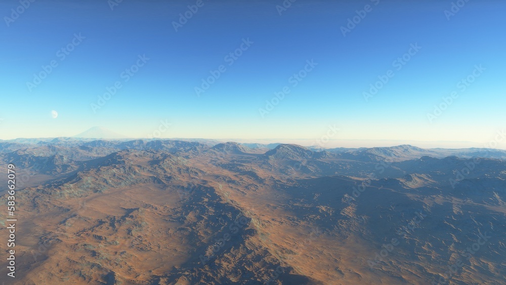 3D fictional space scene
3D fictional space scene