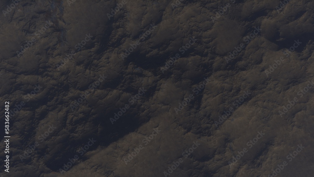 Fototapeta premium View of the 3d rendering realistic planet mars surface from space.