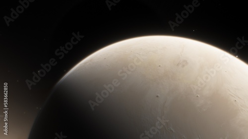 Abstract planets and space background 