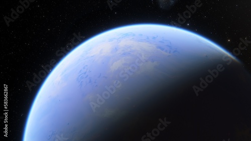 Abstract planets and space background 
