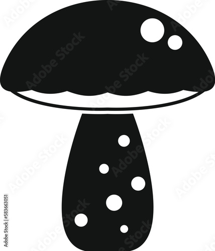 Mushroom icon simple vector. Food protein. Vitamin health