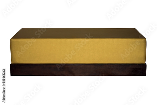 wood bench chair isolated