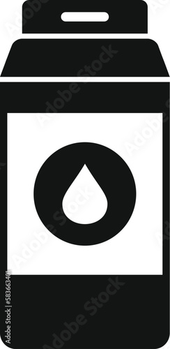 Milk pack icon simple vector. Food protein. Health diet