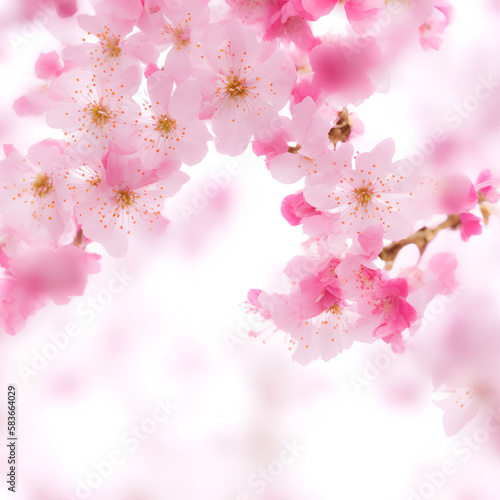 Cherry blossom in springtime. generative AI