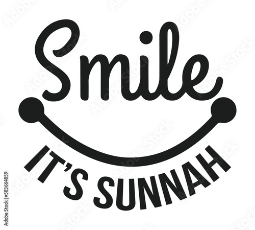 Smile it's Sunnah. Islamic religion quote.