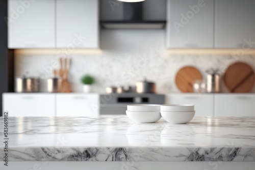 White marble surface white marble surface with background kitchen