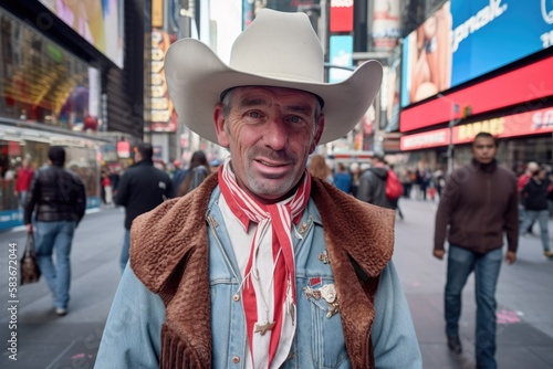 cowboy in new york city - generative © JMCS