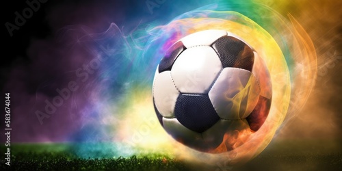 Soccer ball in motion  AI
