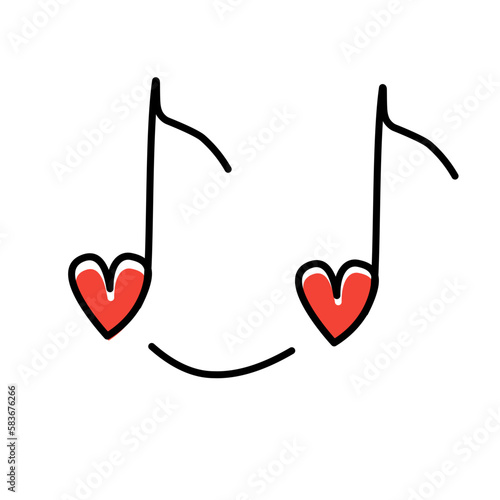 heart music note icon