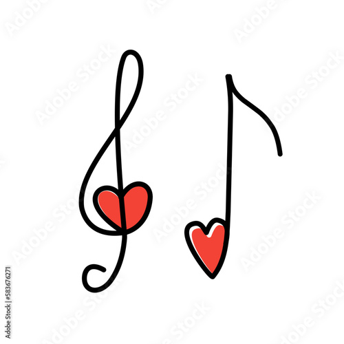 heart music note icon