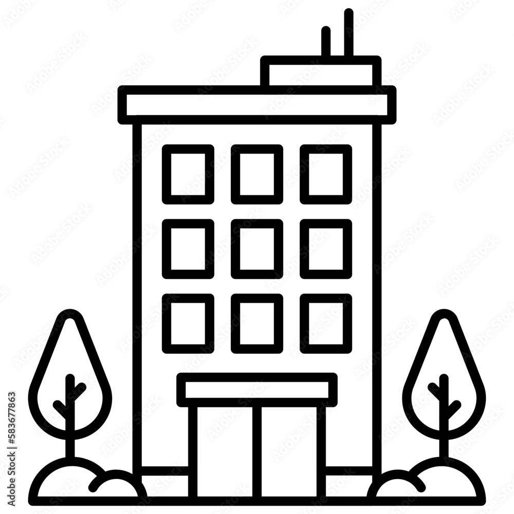 Office Outline Icon Office Outline Icon
