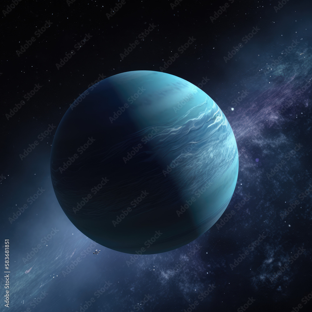 Neptune Revealed: A Breathtaking Full View of the Distant Blue Planet Neptune Revealed: A Breathtaking Full View of the Distant Blue Planet