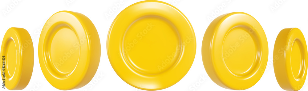 3d Golden Shiny Coins. Realistic Render Isolated. Business Illustration Template 3d Golden Shiny Coins. Realistic Render Isolated. Business Illustration Template