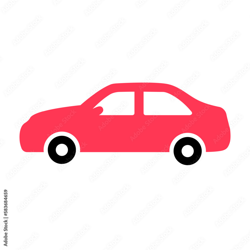 Car icon silhouette Symbol, logo illustration vector illustration. background. Vector graphic
