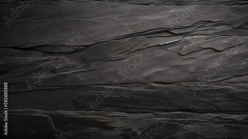Dark grey and black slate background or texture (ai generated)
