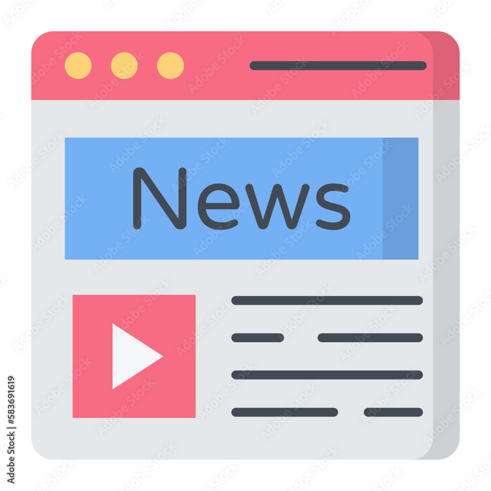 News Flat Icon News Flat Icon