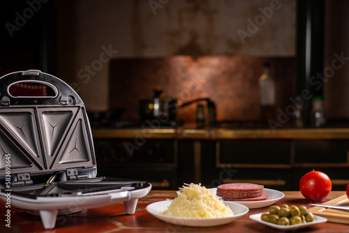 Slika na platnu Pizza waffles, piffle