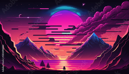 Synthwave Landscape