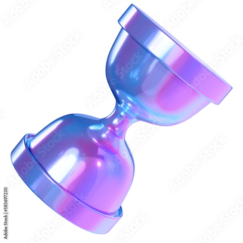 Hours glass 3D Holographic
