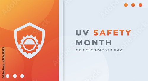 UV Safety Month Celebration Vector Design Illustration for Background, Poster, Banner, Advertising, Greeting Card