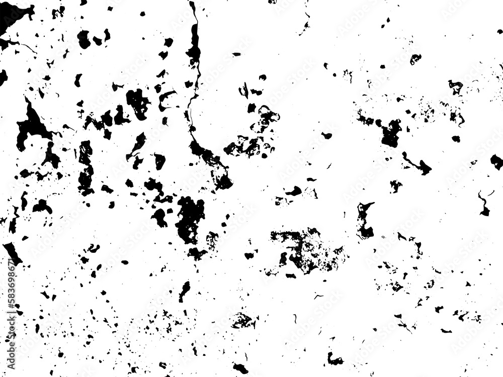 Obraz premium Rustic grunge texture with grain and stains. Abstract noise background. PNG graphic illustration with transparent background.