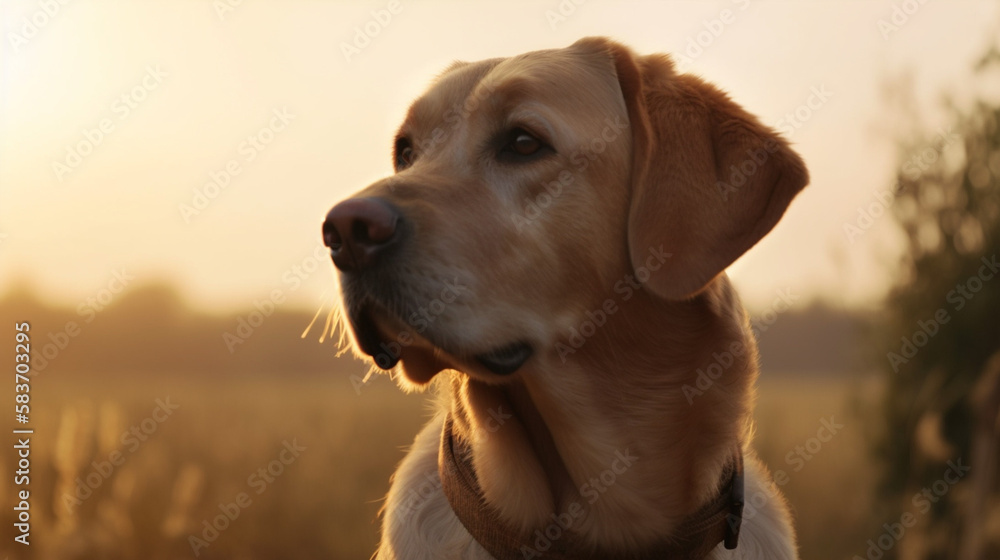 Portrait of a labrador retriever