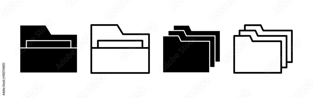 Folder icon vector for web and mobile app. folder sign and symbol Folder icon vector for web and mobile app. folder sign and symbol