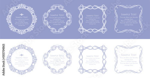 夏をイメージしたエレガントなウエディングカード素材コレクション