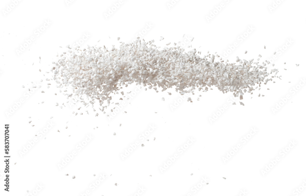Perlite rock flying explosion, perlite white stone fall down abstract garden decorate. Perlite volcano stone splash throwing in Air. White background Isolated high speed shutter, freeze action Perlite rock flying explosion, perlite white stone fall down abstract garden decorate. Perlite volcano stone splash throwing in Air. White background Isolated high speed shutter, freeze action