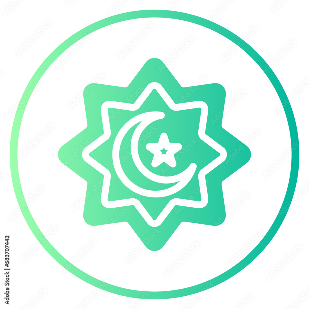 islamic gradient icon