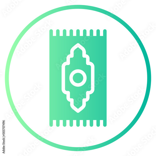 prayer mat gradient icon