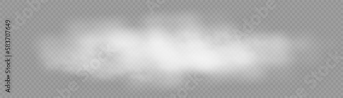White fog or smoke on a dark copy space background. Vector illustration
