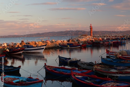 Boats in old harbor 