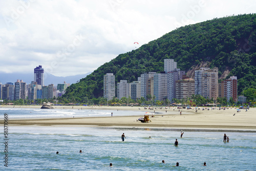 Sao Vicente and Santos beaches, Sao Paulo State, Brazil photo
